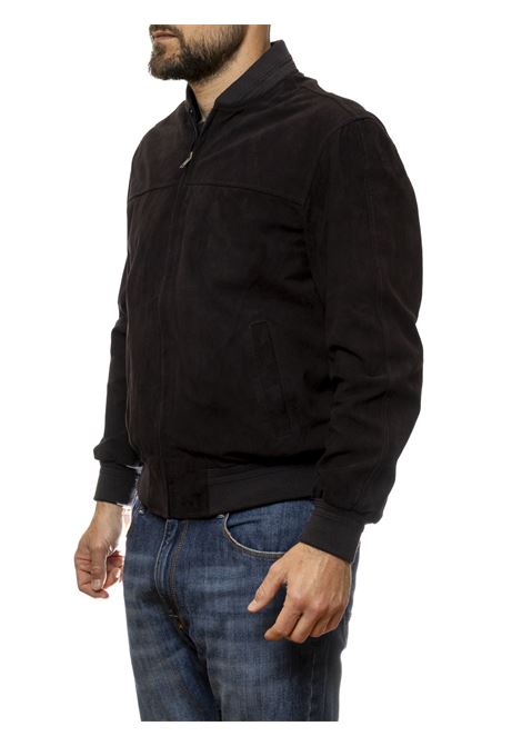 blue suede jacket PK BY PASKAL | 003CAM-BLU